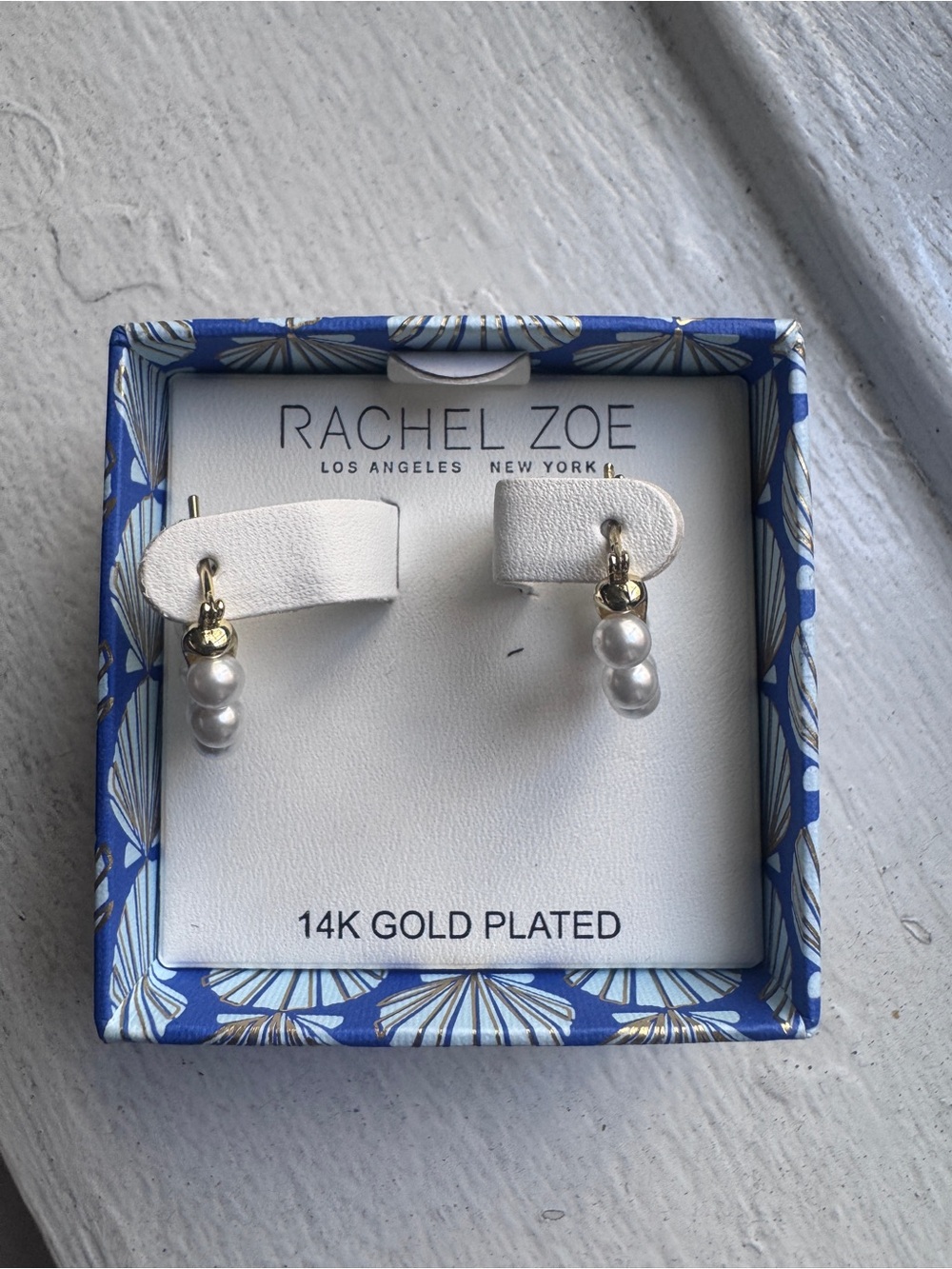 Rachel Zoe Gold-Plated Pearl Cluster Huggy Earrings